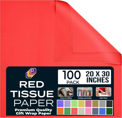 Black Tissue Paper for Gift Bags - 15"x20" Sheets (Pack of 100) - Bulk Black Tissue Paper Sheets for Wrapping, Crafting, and Gift Wrapping