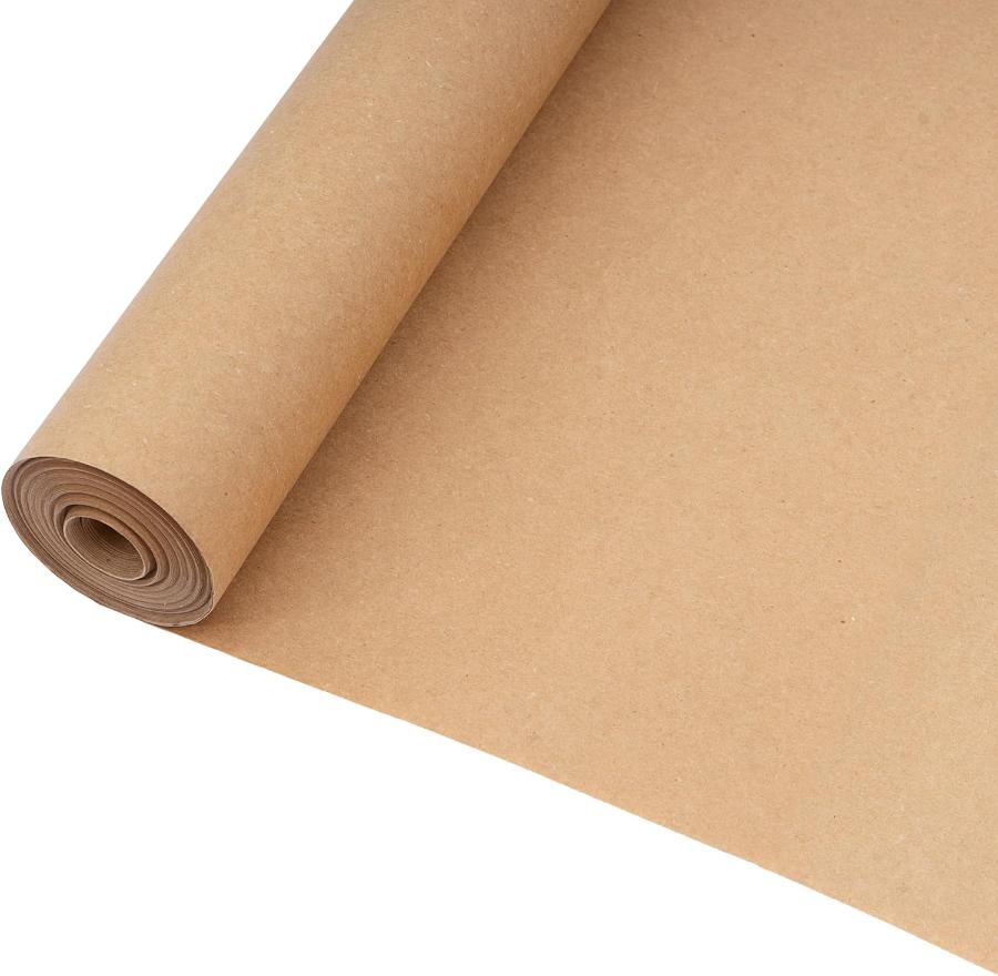 Black Wrapping Paper Roll - 15 Inches X 390 Feet Solid Craft Paper For Bulletin Boards, Gift Wrapping & Arts Projects