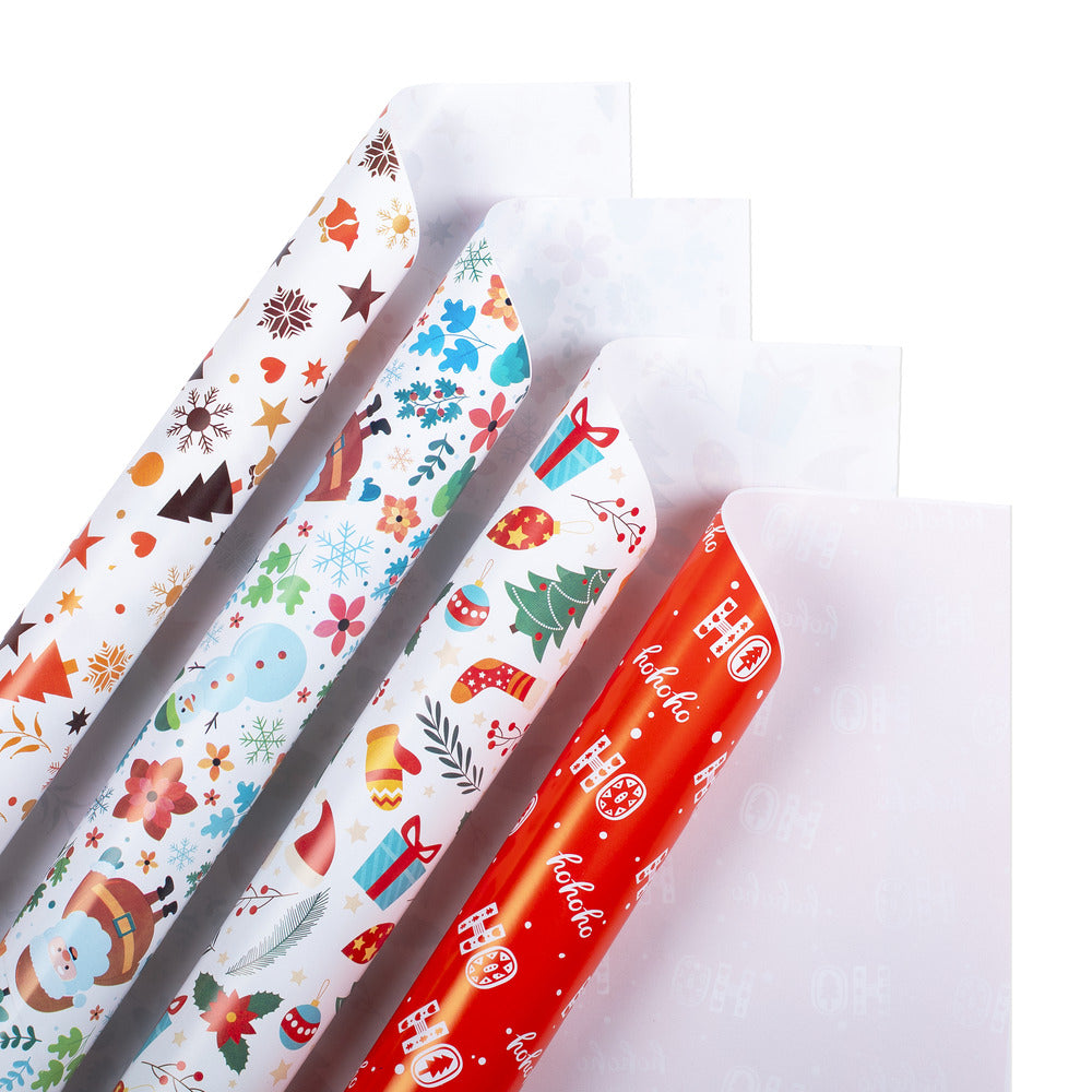 Christmas Gift Wrapping Paper Red Gift Wrap Paper Santa Wrapping Paper Wrap Gift Xmas