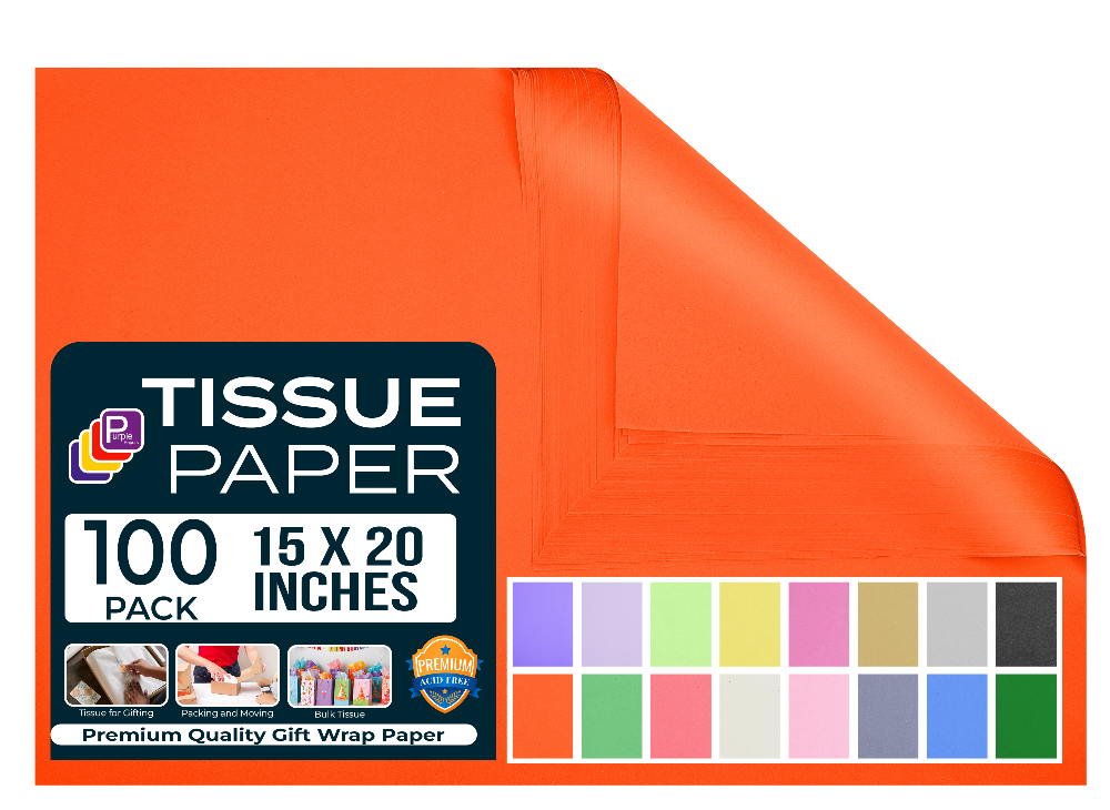Orange Tissue Paper Gift Tissue Paper for Gift Bags