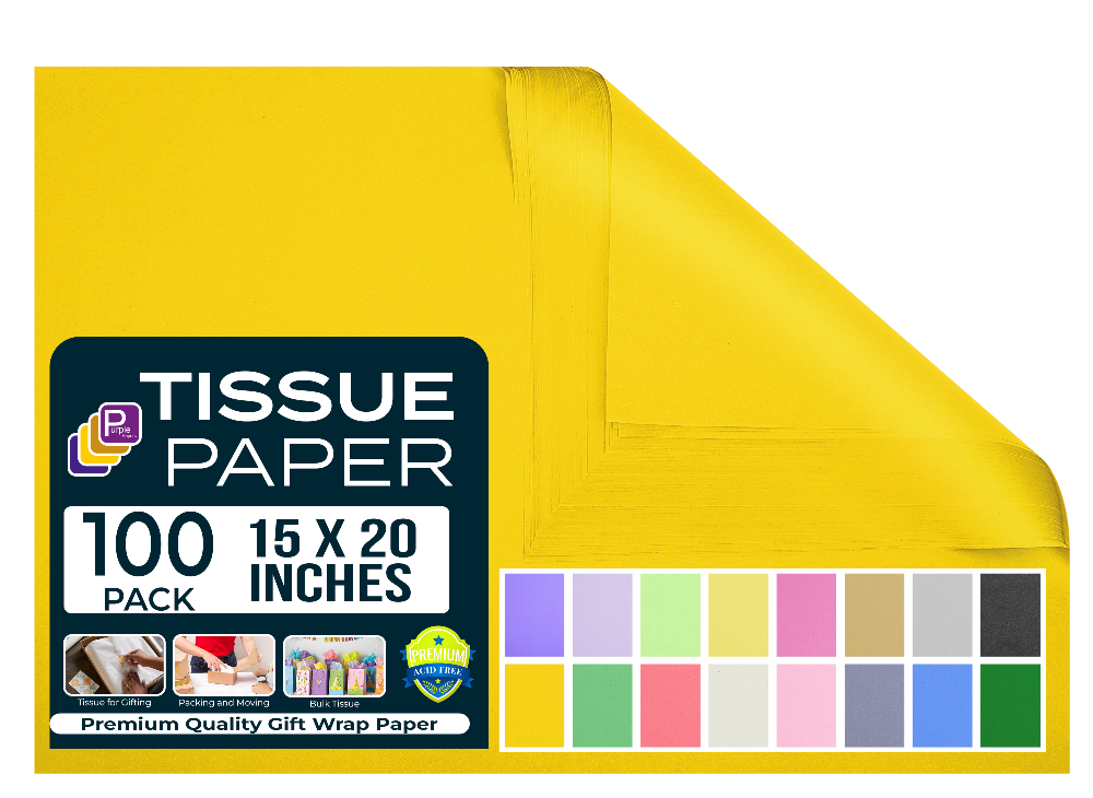 Yellow Tissue Paper Gift Tissue Paper for Gift Bags